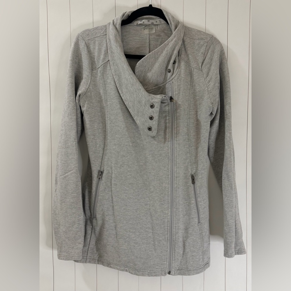 Athleta Light Gray Hooded Jacket